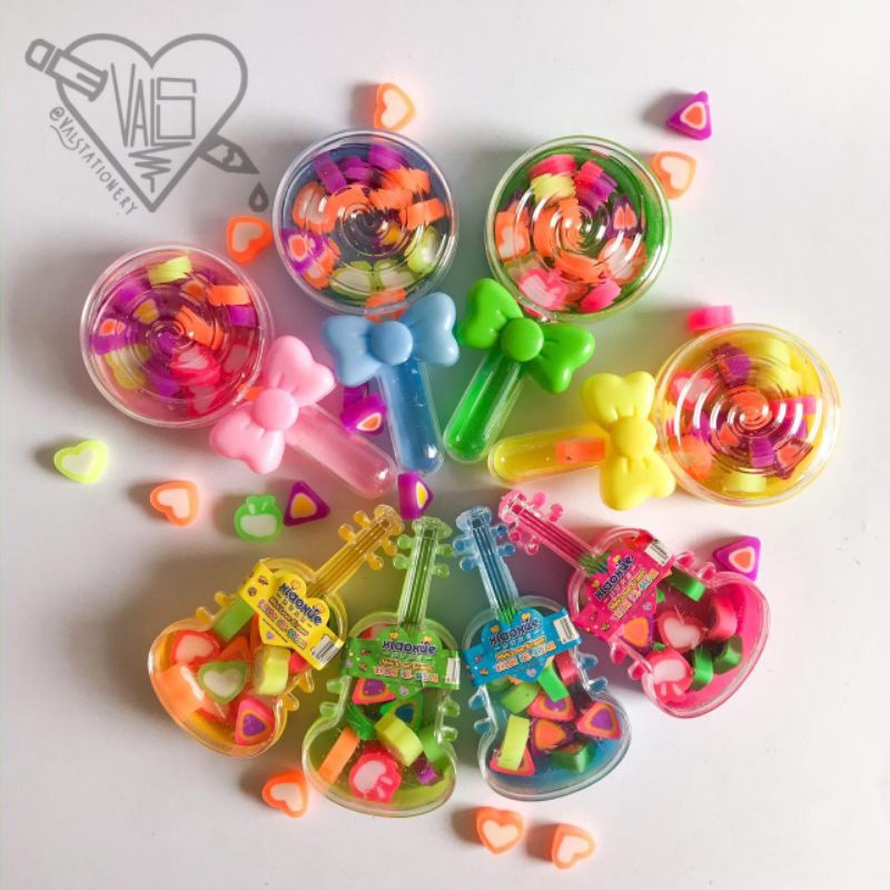 

Penghapus set fancy bentuk unik / makanan buah & kue