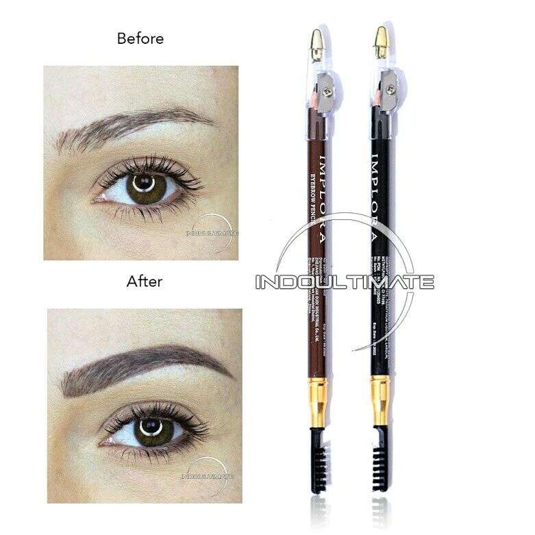 IMPLORA Eye Brow Pencil 2 IN 1 ( PENSIL + SERUTAN + SIKAT ) ORIGINAL BPOM / 2IN1 PENSIL ALIS IMPLORA