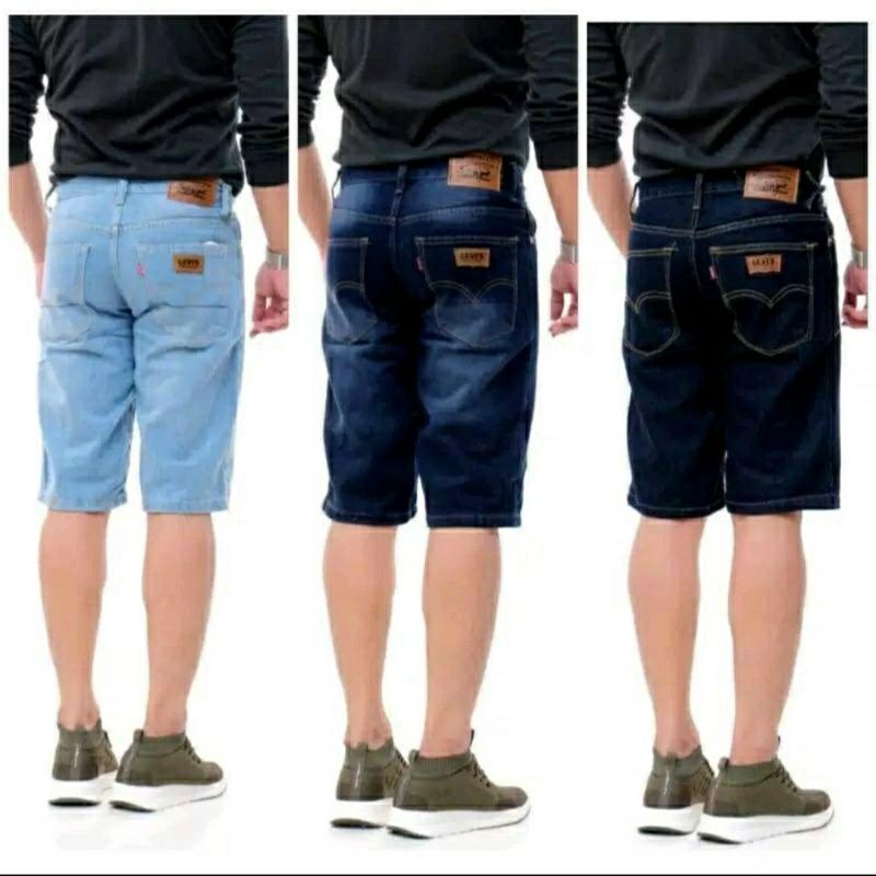 PROMO JEANS  PENDEK SOBEK 4 WARNA SIZE; 27-38