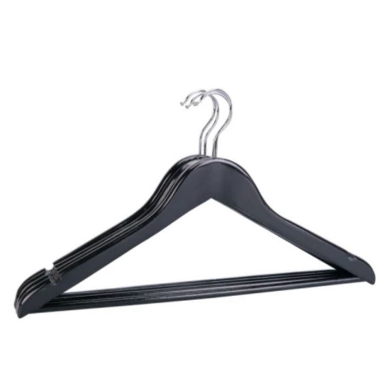 HANGER KAYU DEWASA HITAM PALANG