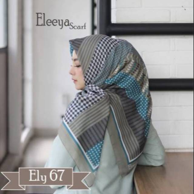 HIJAB SEGIEMPAT MOTIF PRINTING II Eleeya Scarf ELY  67