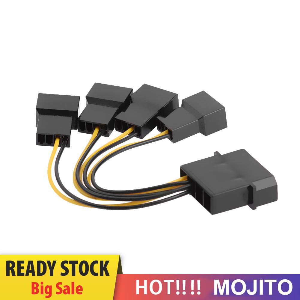 Kabel Power Splitter D-Port 3pin 1 Ke 4 Arah Untuk Kipas Pendingin Cpu Pc