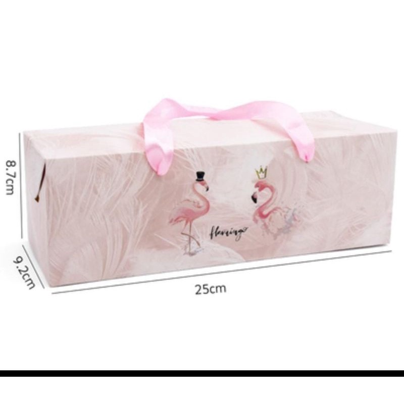 KOTAK TENTENG BOLU GULUNG BOX CAKE SOUVENIR NASTAR HADIAH UNICORN MEWAH