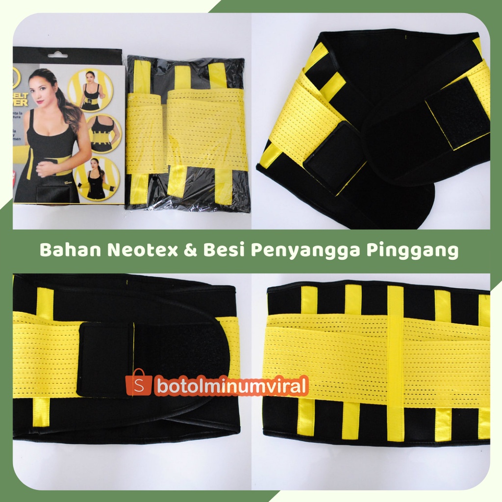 Korset Pengecil Pelangsing Peramping Mengecilkan Perut Pria Wanita Pembakar Lemak Power Belt Hotshaper ada tag Melangsingkan Meratakan Perut Buncit