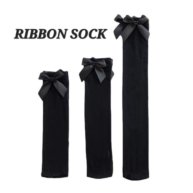 RIBBON SOCK KAOS KAKI ANAK REMAJA ALA KOREA FASHION IMPORT KPOP HIP HOP KAOS KAKI PANJANG