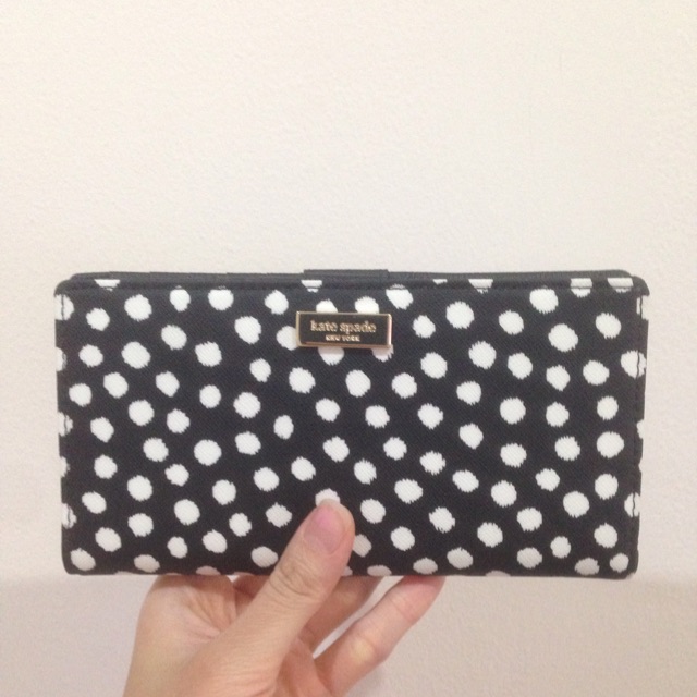 Dompet kate spade stacy polkadot authentic 100%
