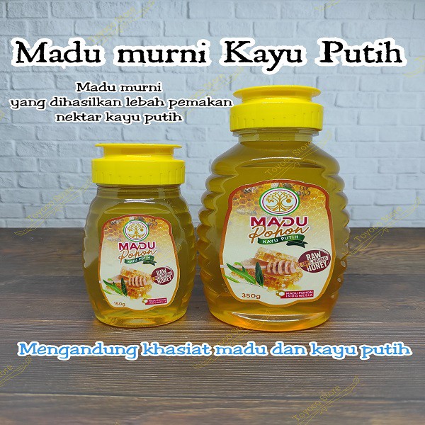 Madu Mentah Raw Honey Bee Pollens 150gr Madu Hutan Asli 100% Tanpa Campuran Kemasan Madurasa Madu Tj Murni lebih Higienis