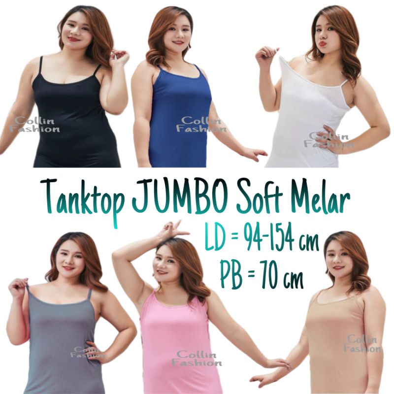 New - Tanktop Jumbo Soft Melar / Tank Top Jumbo