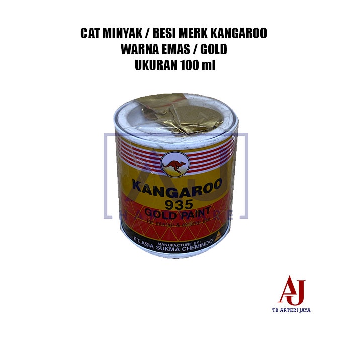 

Cat Minyak Besi Kangaroo Kangguru Warna Emas Gold Ukuran 100 Ml