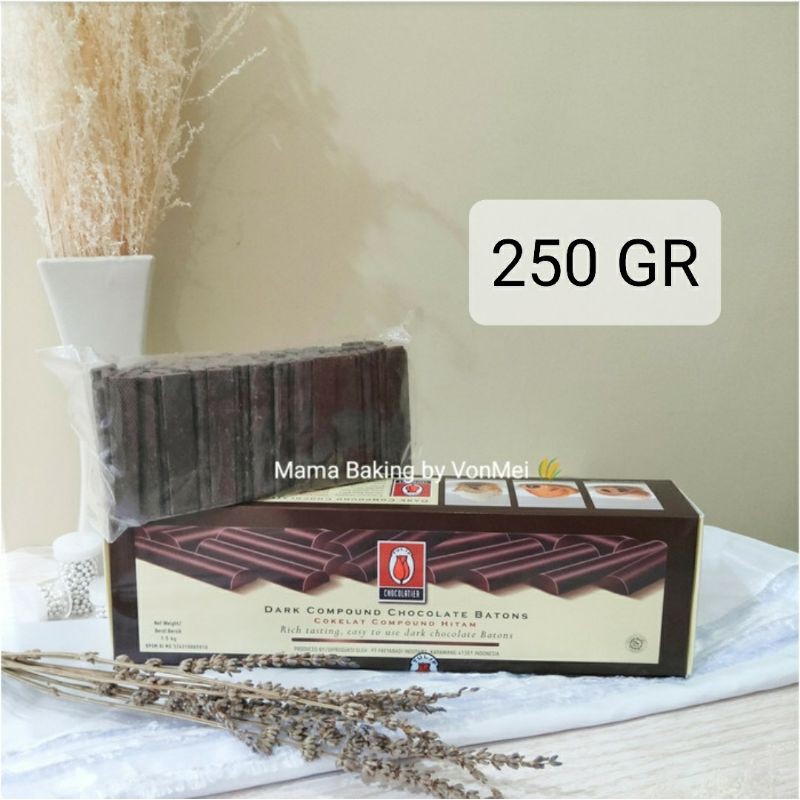 

TULIP Dark Compound Batons 250 GR Cokelat Batang Tulip Batons Tulip Baton