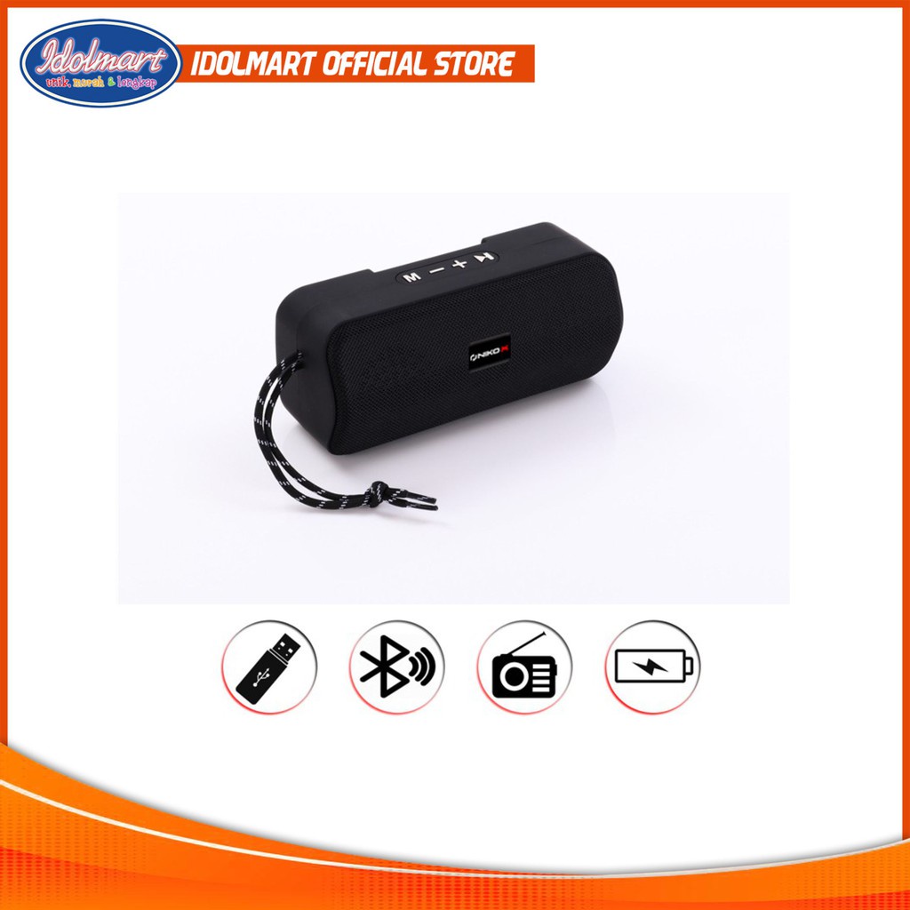 IDOLMART Speaker Bluetooth Niko JS7 / Mini Speaker Idolmart Surabaya