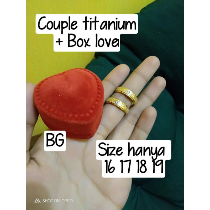 cincin pasangan titanium awet