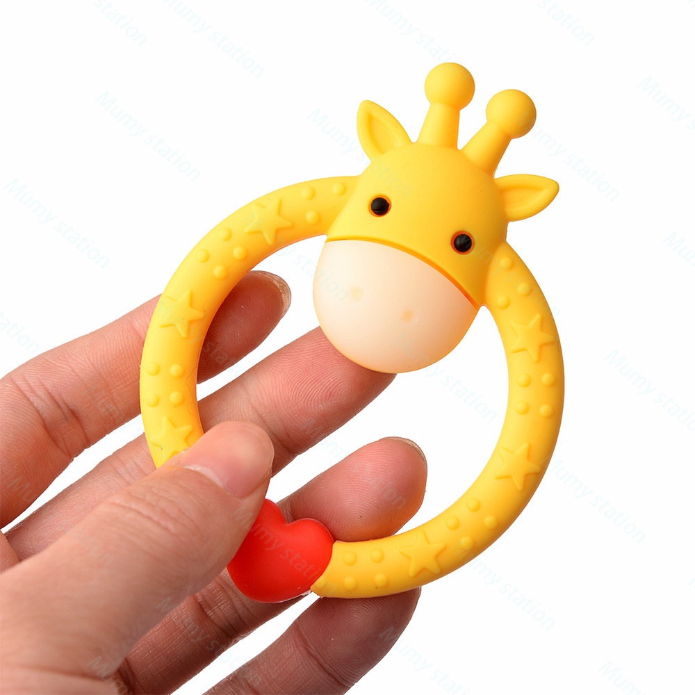 Mumystation teether bayi silikon /mainan gigitan bayi