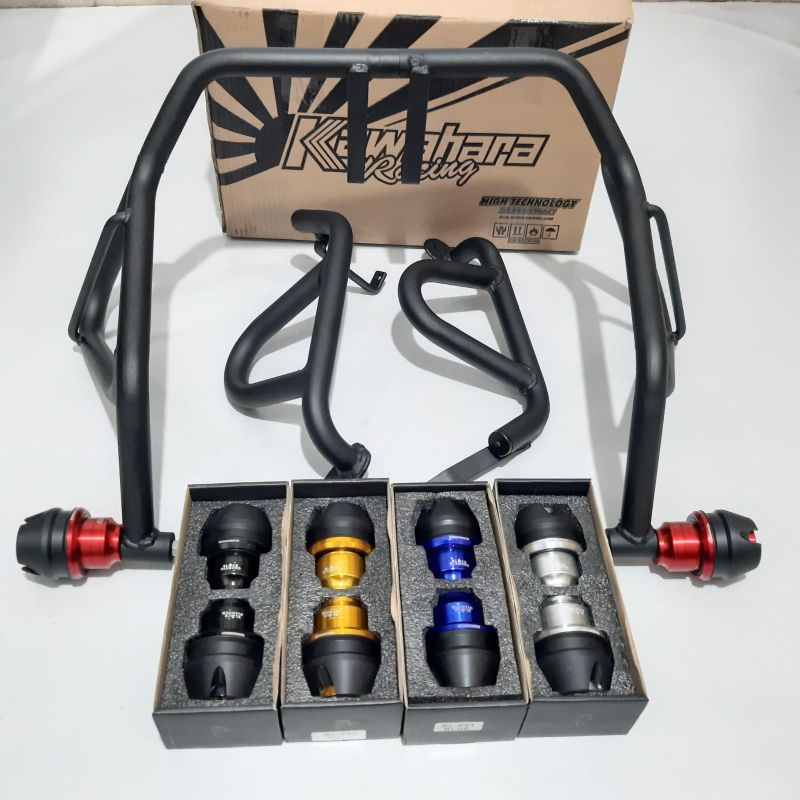 Crashbar KAWAHARA +JALU BLACKDIAMOND HONDA CB150X NEW PELINDUNG BODY CB150X NEW  TABULAR KAWAHARA HO