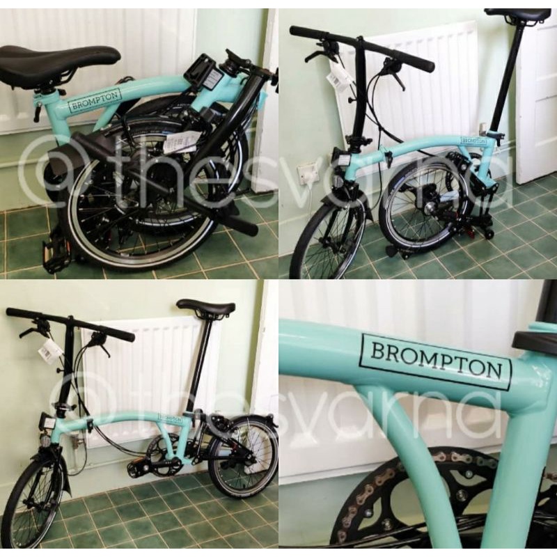 Preloved Brompton Black Edition M6L Turkish Green sepeda lipat