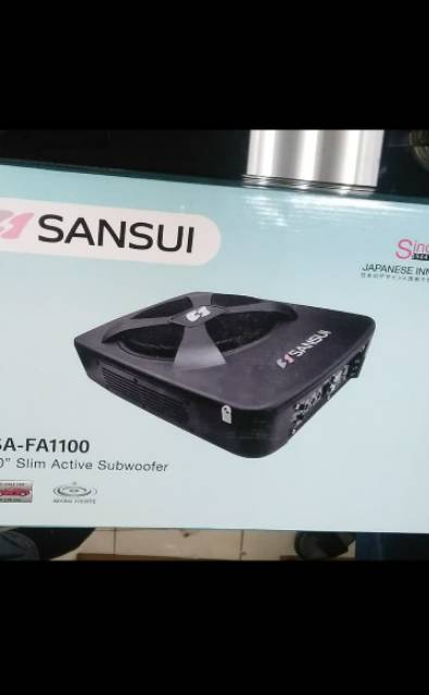 Subwofer kolong jok slim sansui SA FA 1100 mobil universal