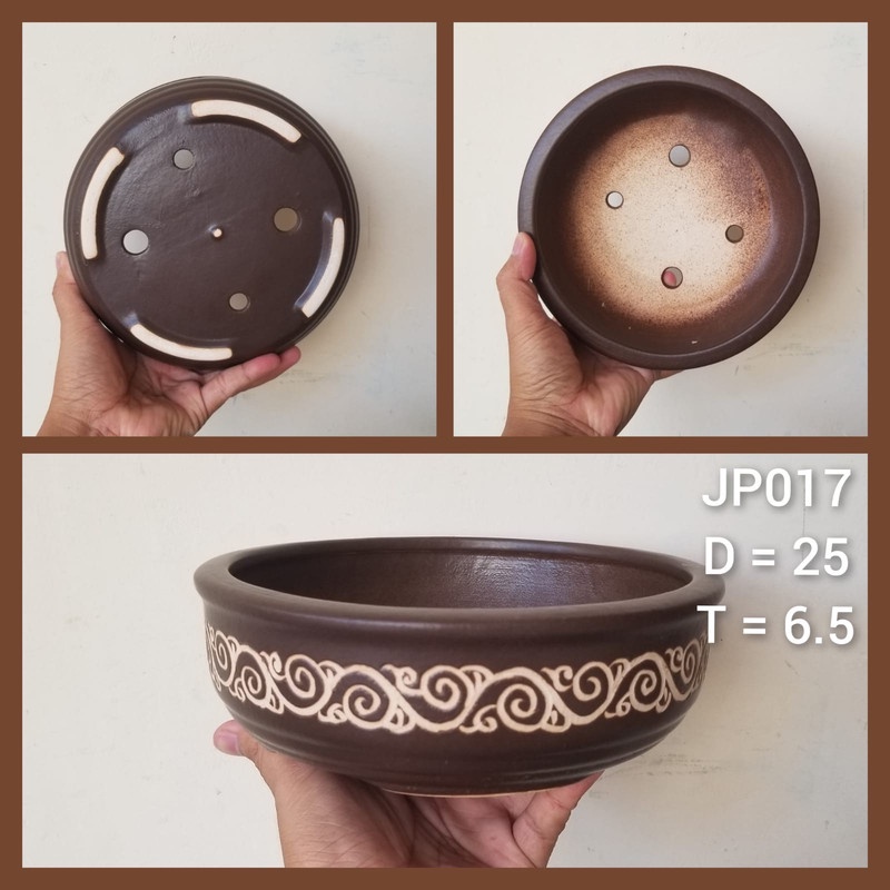 Pot keramik bulat JP017