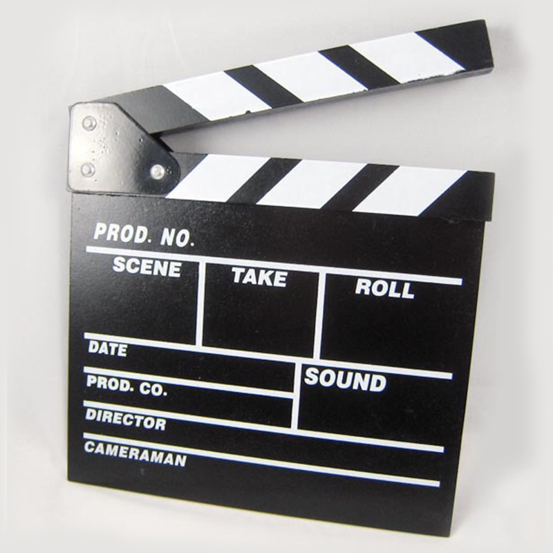 TaffSTUDIO Woopower Profesional Clapper Board Classical Movie Film