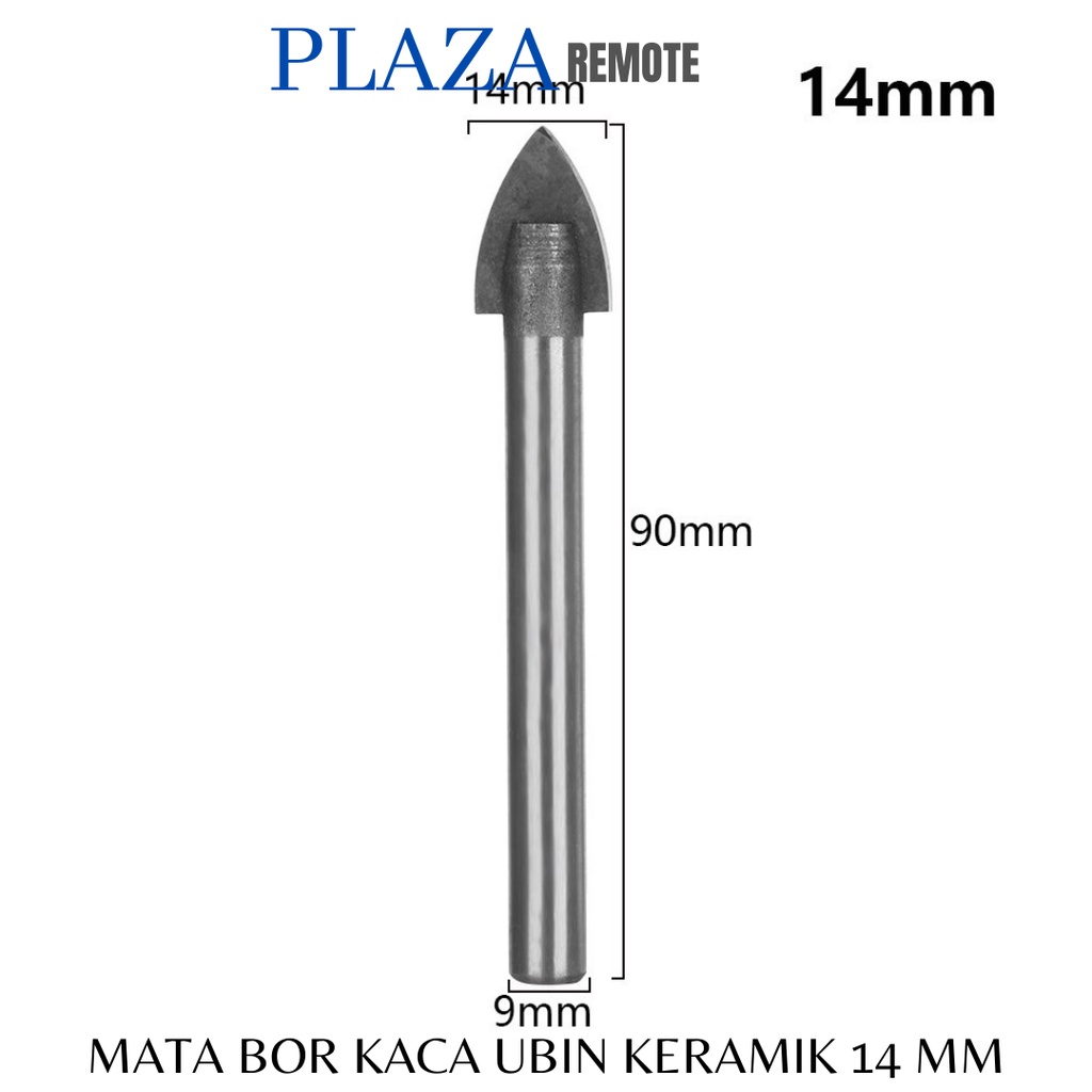 MATA BOR TOMBAK KACA KERAMIK GRANIT POSELEN SEGITIGA 4 MM 5 MM 6 MM 8 MM 10 MM 12 MM 14 MM