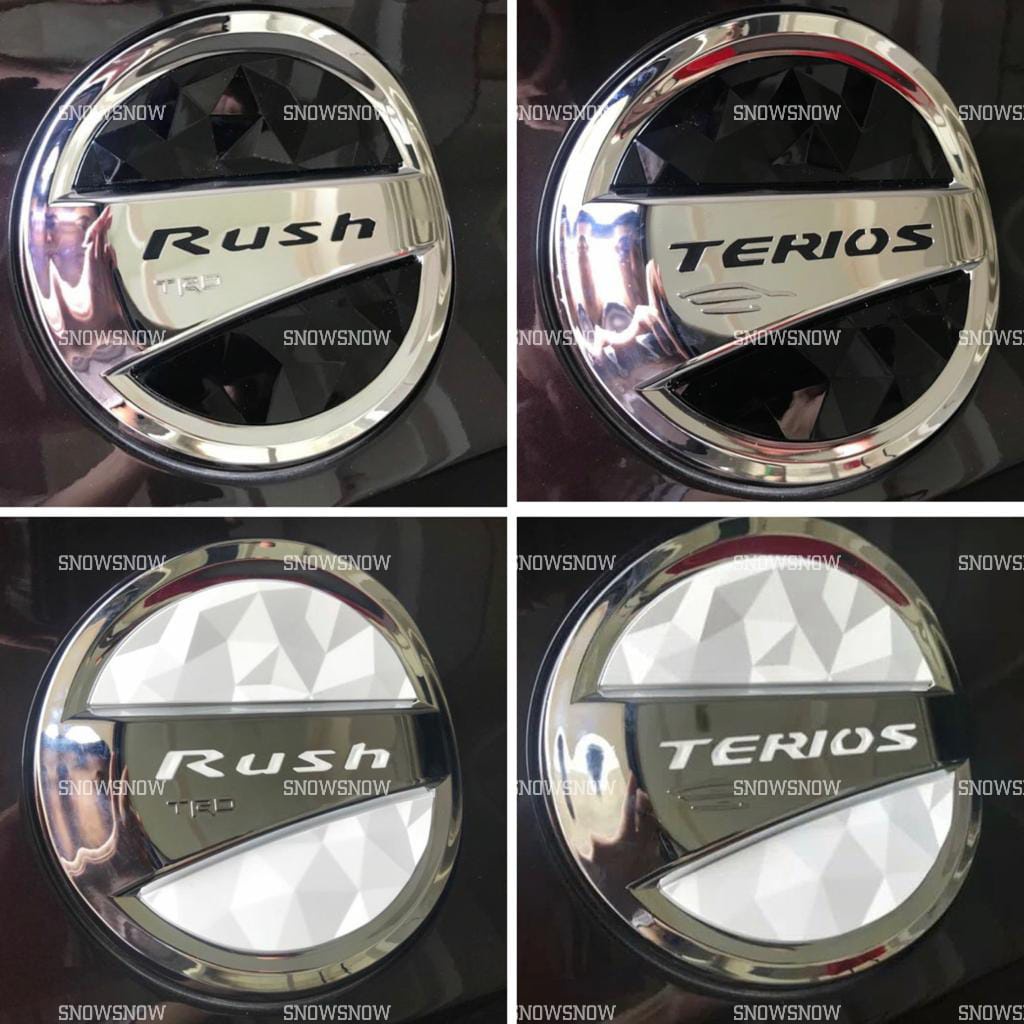 Tank Cover All New Rush Terios 2018 2021 2022 2023 Hitam Putih Chrome