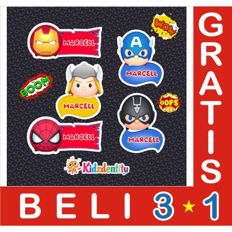 

LABEL NAMA CUTE TSUM TSUM AVANGER