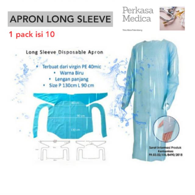 1 APD APRON LONG SLEEVE standar Medis