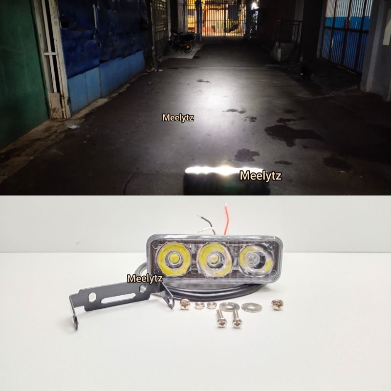 LAMPU TEMBAK SOROT LED CREE 3 MATA E03 STROBO