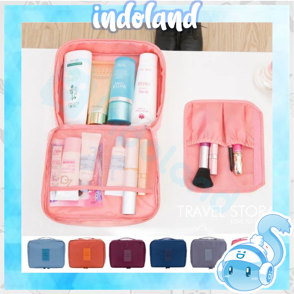 ☀ INDOLAND ☀ W053  TAS KOSMETIK MULTIFUNGSI MONOPOLY IMPORT MURAH