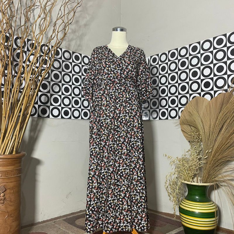 BESTSELLER DASTER KIMONO LENGAN LONCENG RAYON PREMIUM LD 120 PB 125 BUSUI FRIENDLY-Motif 47