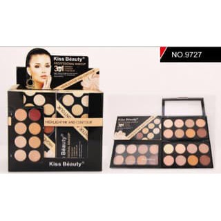 [ 8 Colour ] kiss beauty highlight and contour cream 3 in 1  8 warna