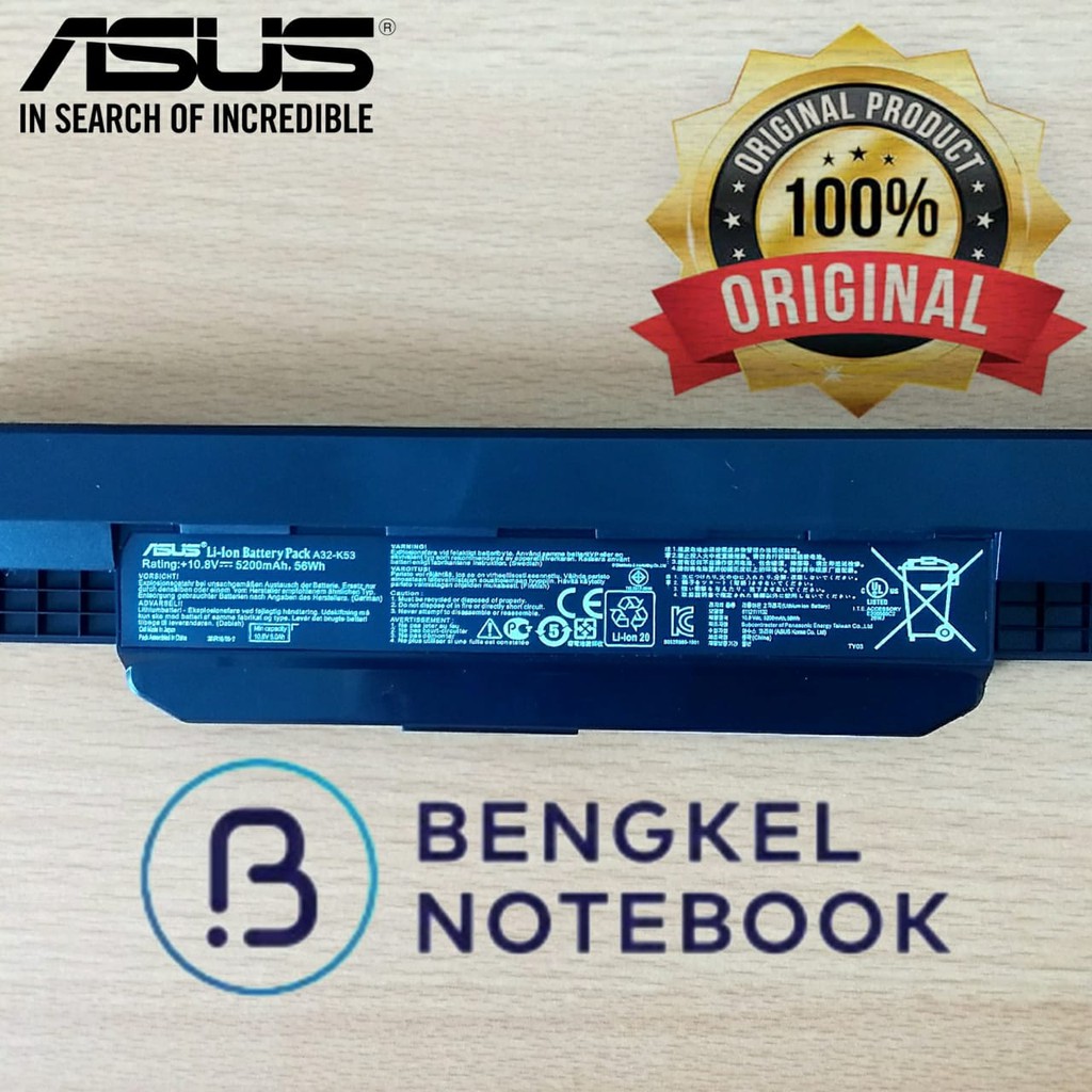 Baterai Asus A43s A32-K53 K43U K53BY K53E K53F K53SJ K53S/E K53SD K53U A53 X44 X84 X43U X53S X54