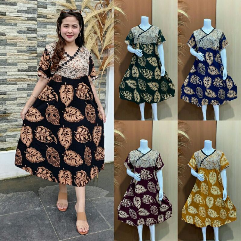 DASTER ARAB BRUKAT RENDA TERLARIS TERBARU TERMURAH LENGAN PENDEK REALPICT - FASHION WANITA - DRESS W