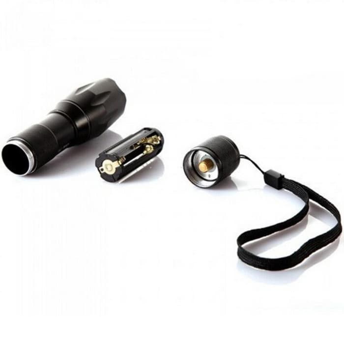 PAKET Senter LED Cree Laser E17 XM-L2 2000 Lumens BATERAI + CHARGER Super Terang