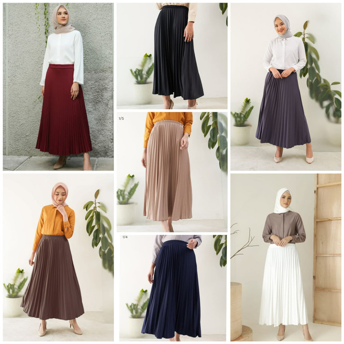 GIOVANNI PLEATS SKIRT BY GEULIS ROK PLISKET