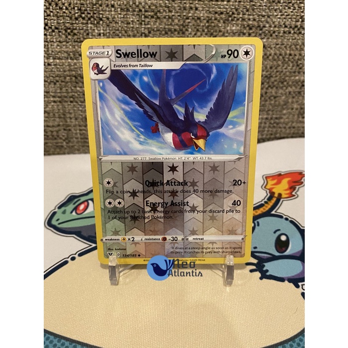 Pokemon TCG English Swellow - 134/185 - Reverse Holo Vivid Voltage