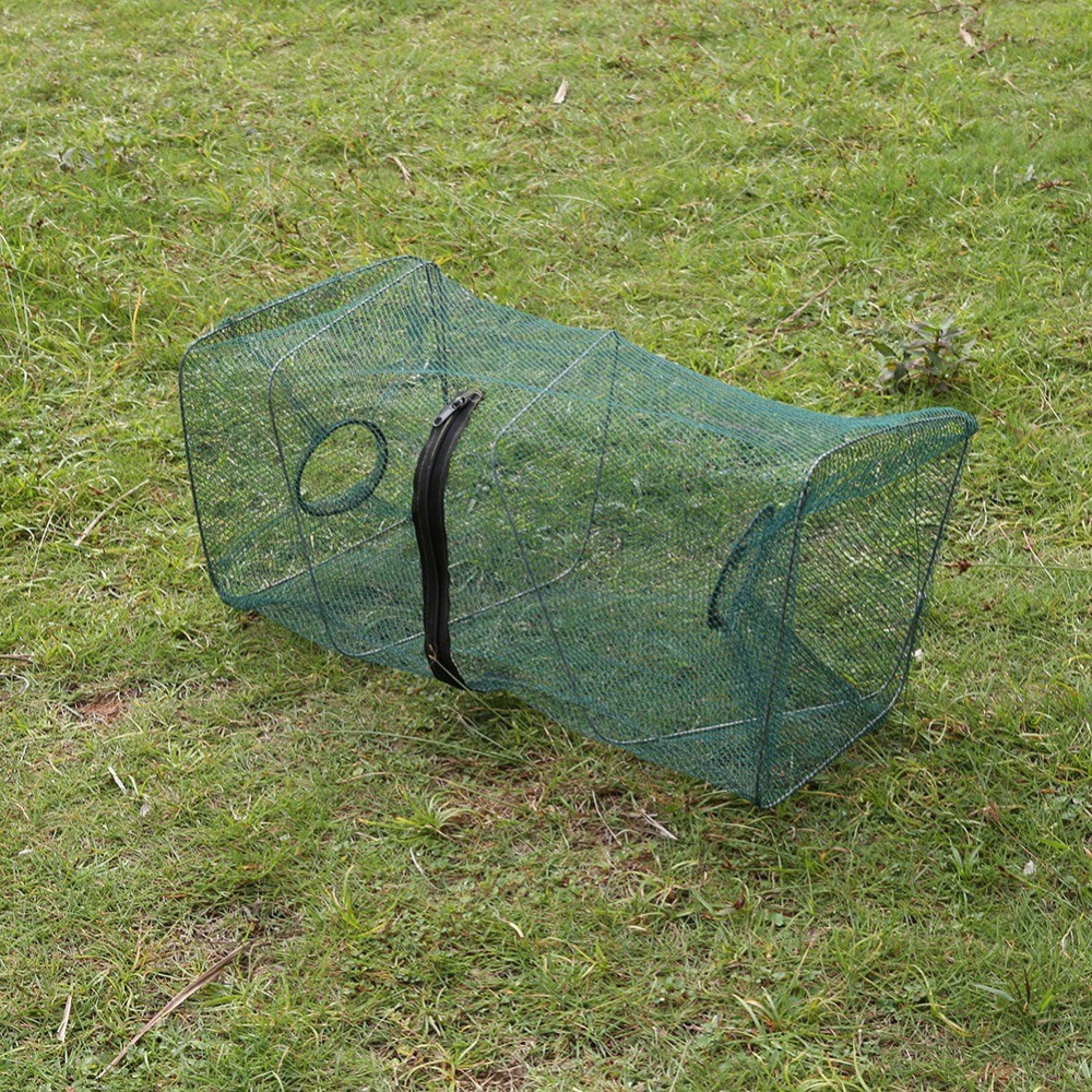 Jaring Pancing Ikan Udang Fishing Net Cage Foldable 48x24x24cm