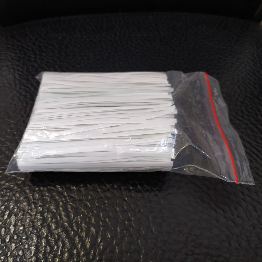 (500pcs) Kawat Masker 3mm Putih Kawat Hidung Nose Wire |Kawat 0.4mm