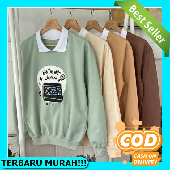 🅳🅵 Sweater Panda Love Pria & Wanita | Sweater Korea Style Fleece Cotton | Dhea Fashion Cod - Old Mov