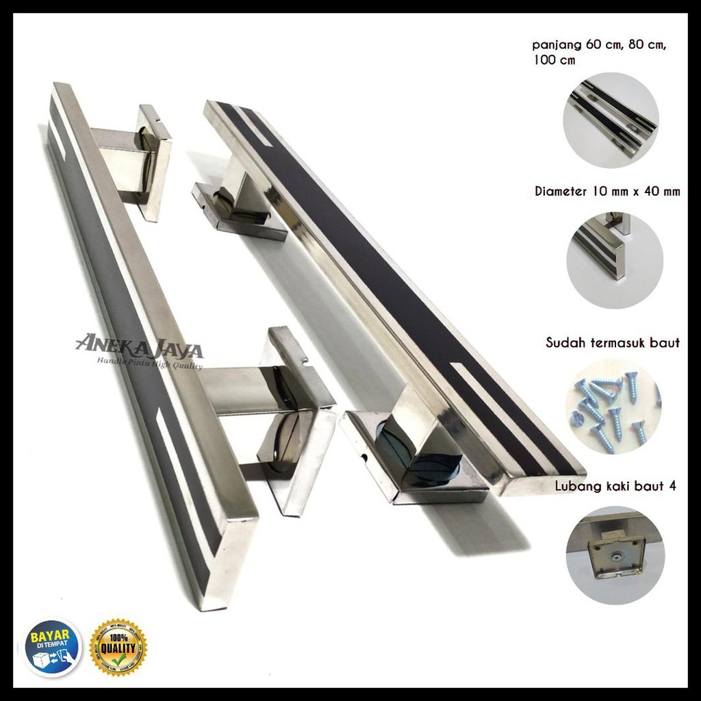 MURAH HANDLE PINTU RUMAH PANJANG 60 CM 80 CM 100  CM TARIKAN PINTU PEGANGAN PINTU RUMAH MINIMALIS