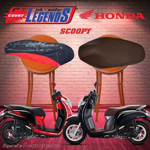 Cover Jok SCOOPY Anti Air / Sarung Mantel Jok Motor Type Standar / Modifikasi