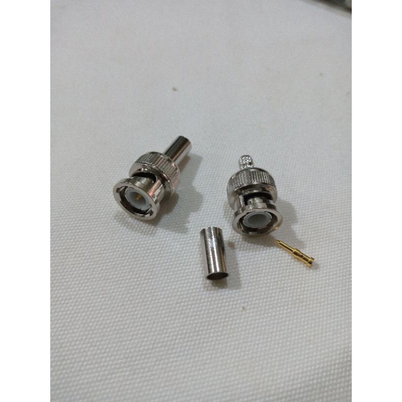 Konektor BNC crimping, BNC male to RG58 krimping conector sambungan Ht baofeng uv5r uv82 888s a58s