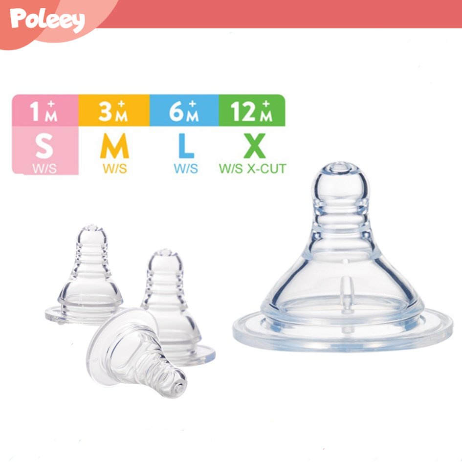 Pigeon Dot Botol Bayi Nipple Peristaltik Botol Susu Standar / Bayi Standar Leher Bayi/ Wide Neck Nipple BPA FREE