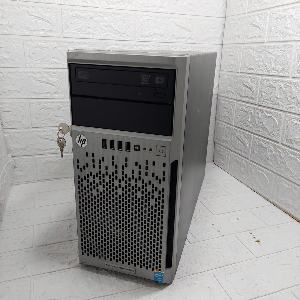 HP Proliant ML310e Gen8 v2 Server Tower Ram 8Gb (8Gbx1) HDD 1 TB  LIKE NEW Garansi Obral Termurah Seluruh Indonesia