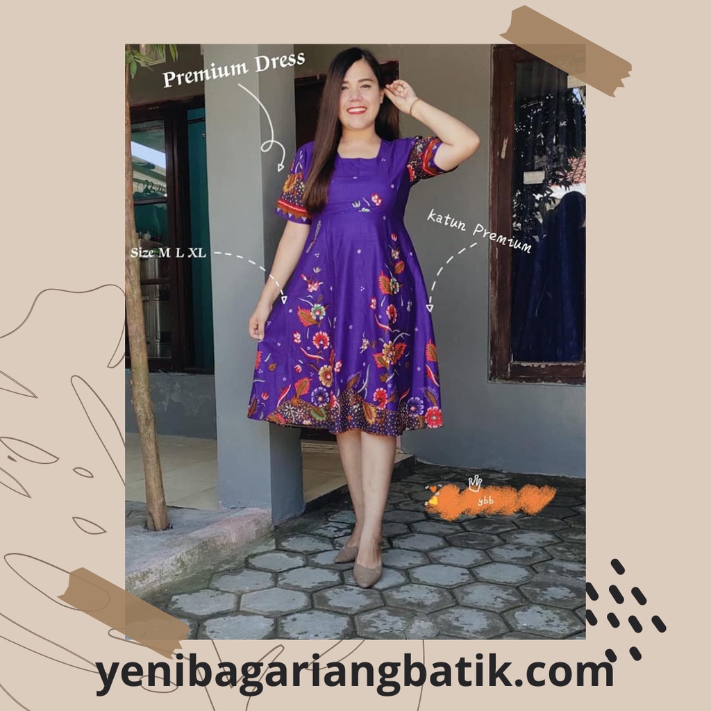 DRESS JEANS YENI BAGARIANG- JEANS TEBAL - BISA COD