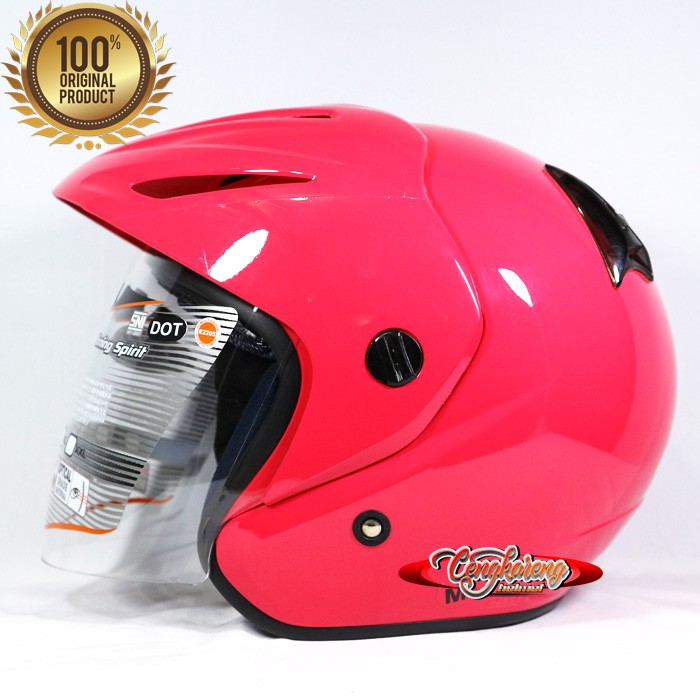 helm half face ink cx 22 polos magenta terlaris original sni dot