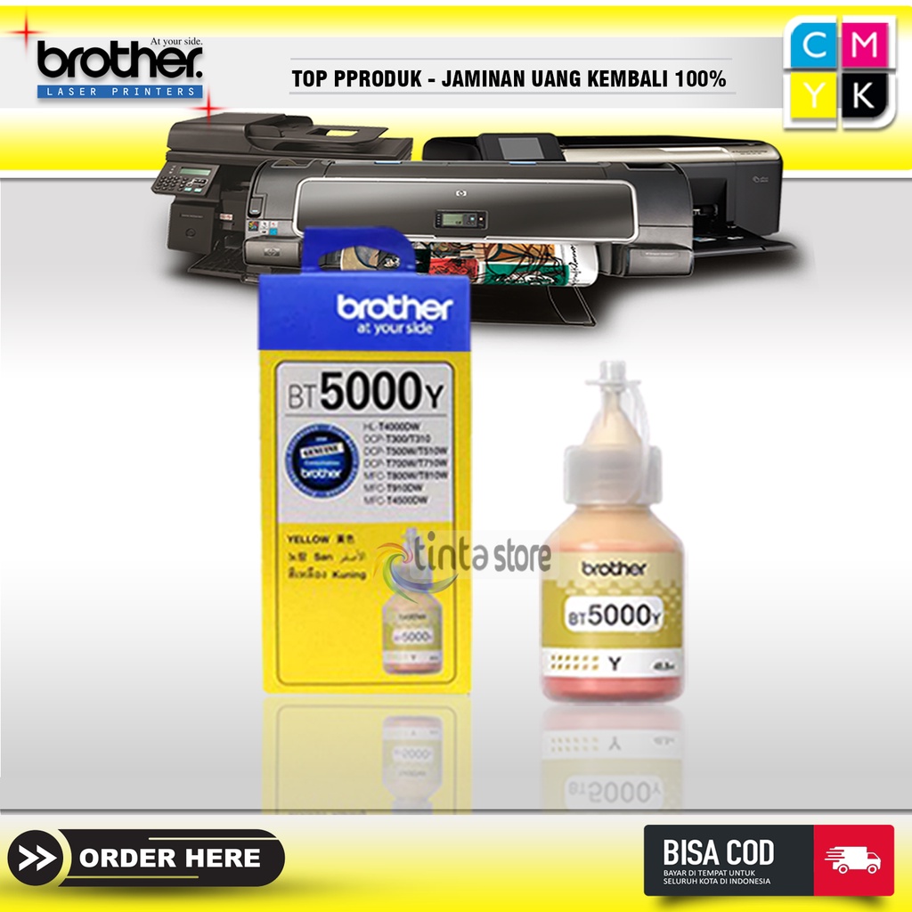 Tinta printer brother bt5000 YELLOW DCP T710W DCP T300 DCP-T310 T800W T810DW T910DW