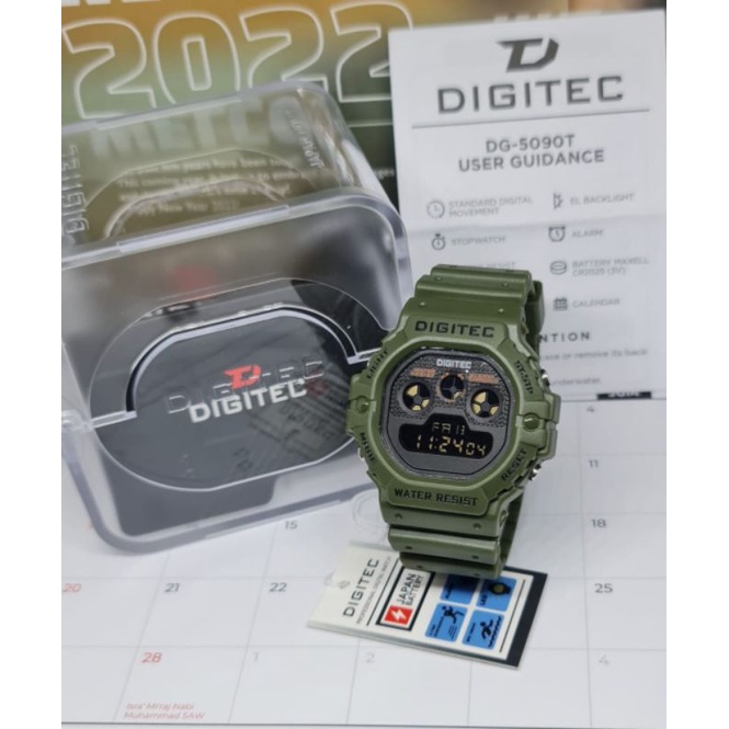 Jam Tangan 5090 Outdoor Terlaris Jam Tangan Pria Tahan Air Buat Berenang DG5090 DS5090 DIGITEC5090