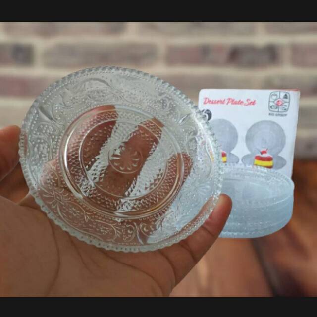 TERLARIS 3 Pcs Piring lepek kecil / Lepek kopi / Lepek kaca / Tatakan kopi