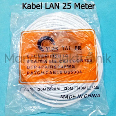 Kabel LAN 25 meter - Kabel UTP Lan 25 Meter