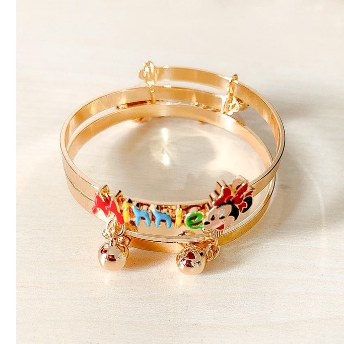 COD ❤️Gelang Anak Mickiyy Red Gold Plat